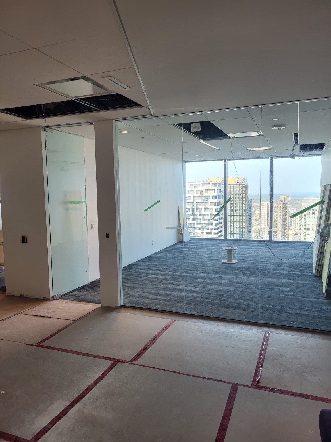 Commercial glass entrance