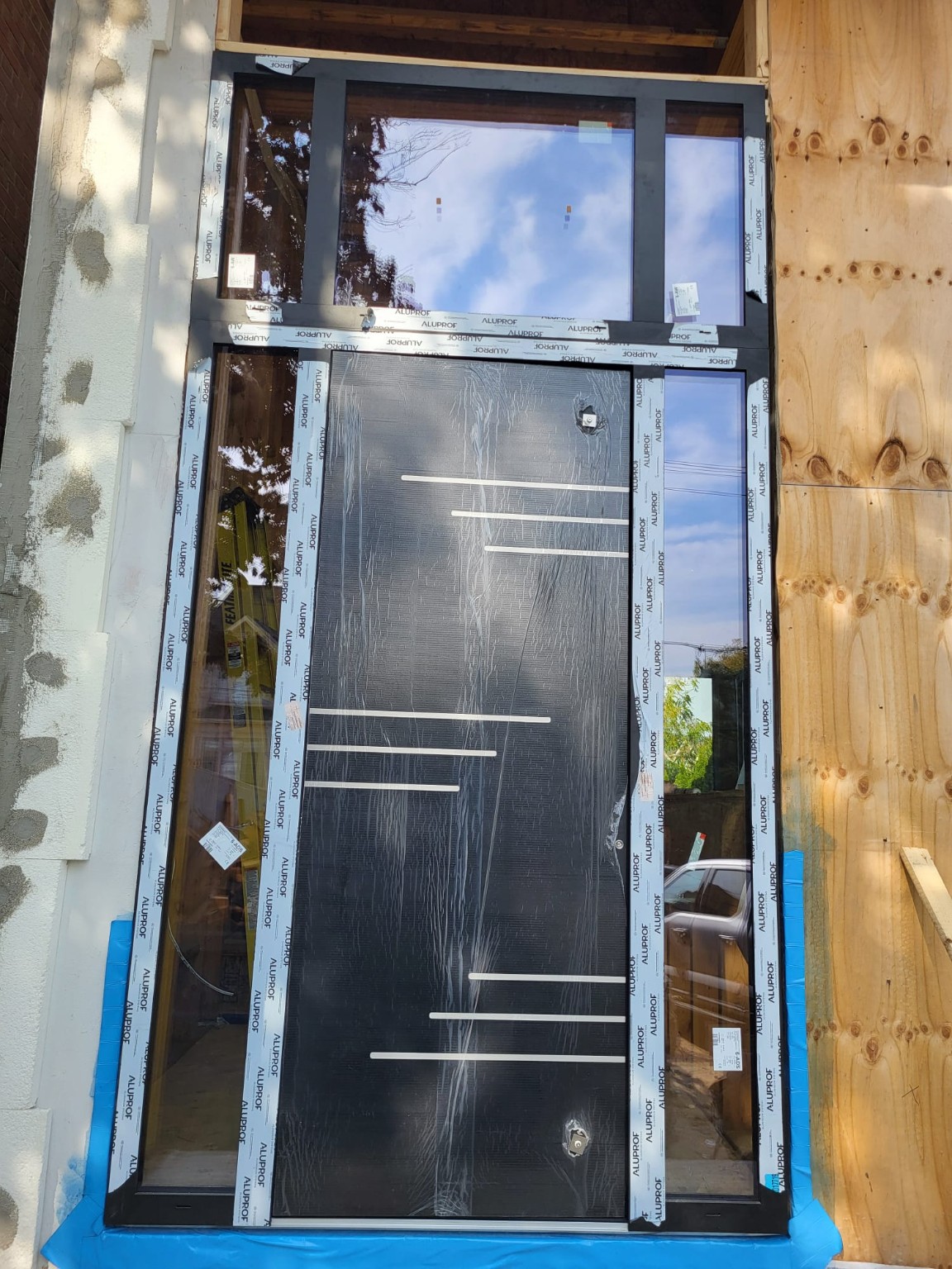 Residential entrance door